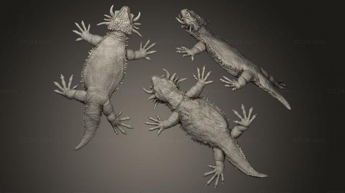 Animal figurines (Hypsognathus, STKJ_0067) 3D models for cnc